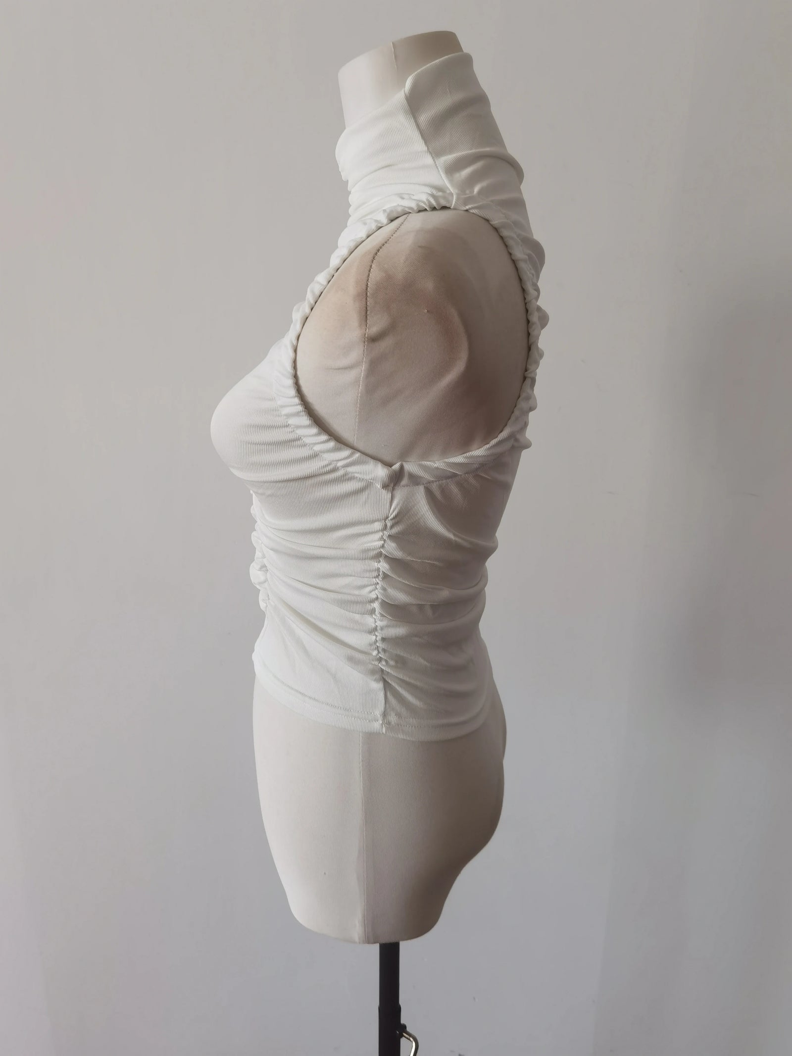 Hot Girl Sexy Sleeveless Tank Top Women's O-neck Slim Fit Short Top