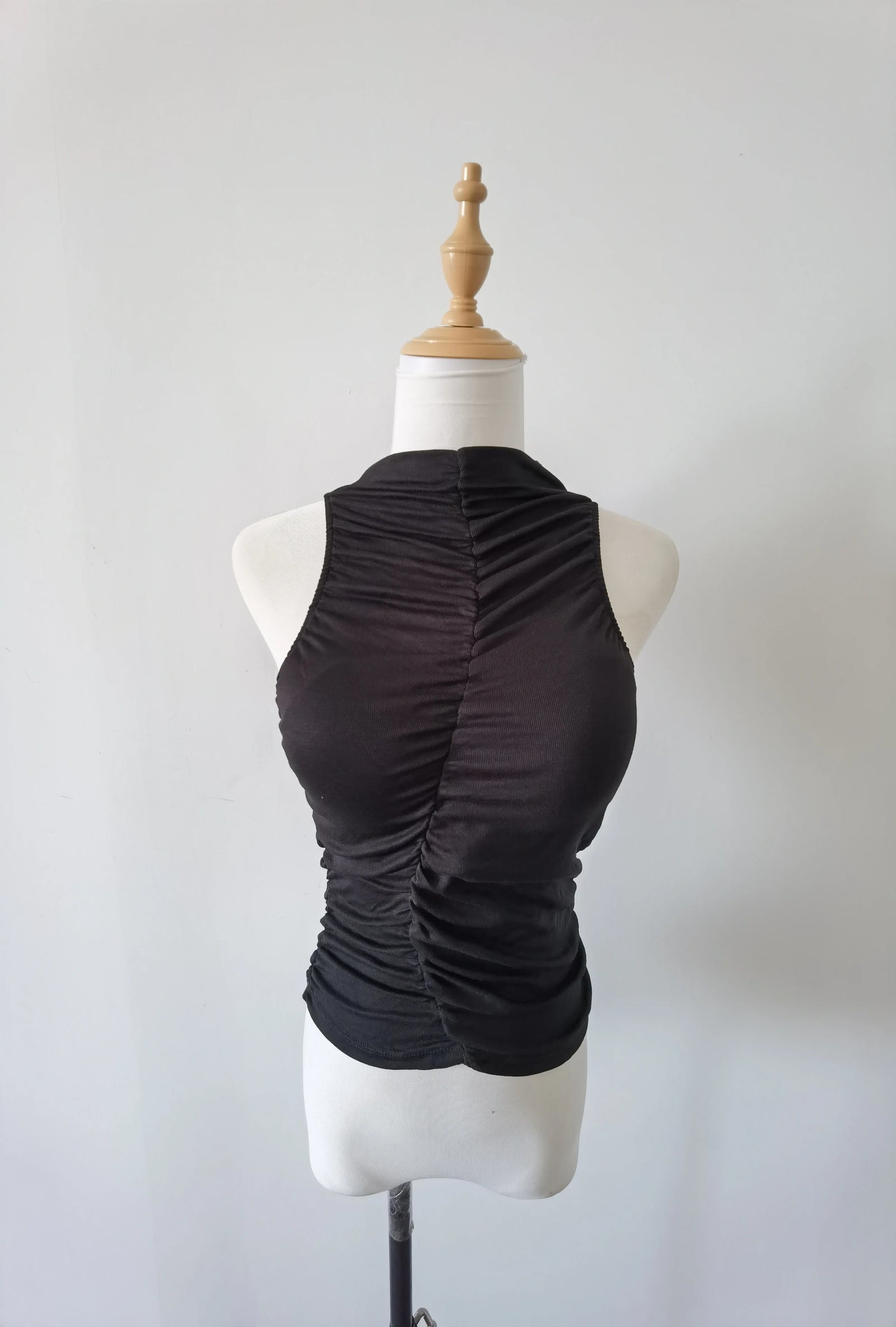 Hot Girl Sexy Sleeveless Tank Top Women's O-neck Slim Fit Short Top