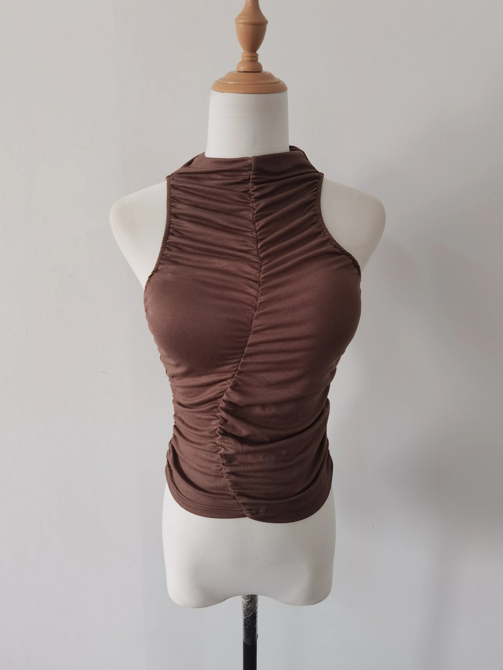 Hot Girl Sexy Sleeveless Tank Top Women's O-neck Slim Fit Short Top