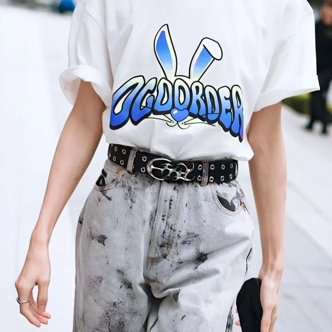New Y2K Hollow Punk Belts Plus size