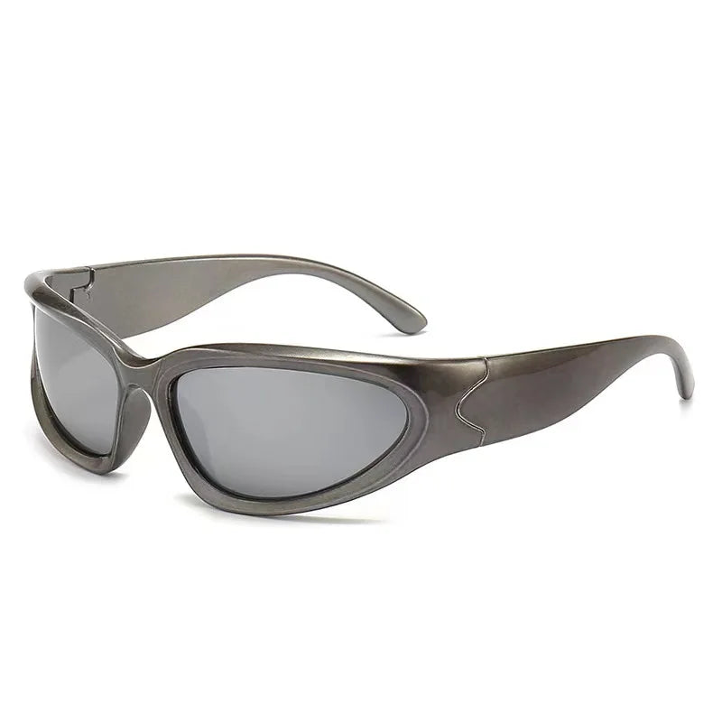 New Y2K Sports Punk Colorful Mirror Fashion Eyewear