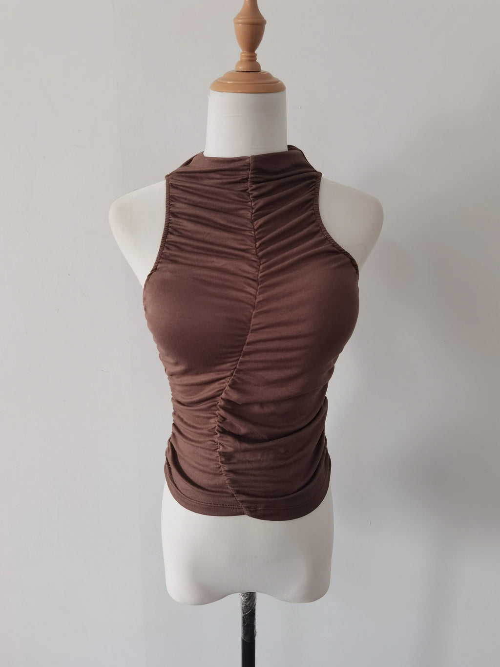 Hot Girl Sexy Sleeveless Tank Top Women's O-neck Slim Fit Short Top