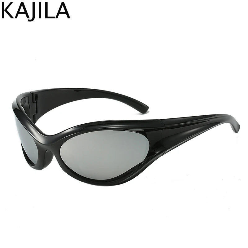 Y2K Punk Sports Vintage Steampunk Sun Glasses