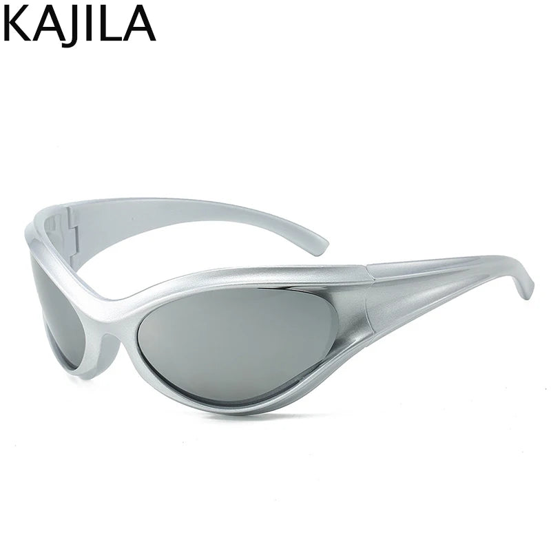 Y2K Punk Sports Vintage Steampunk Sun Glasses