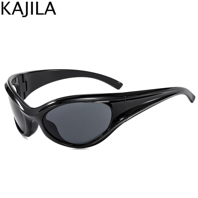 Y2K Punk Sports Vintage Steampunk Sun Glasses