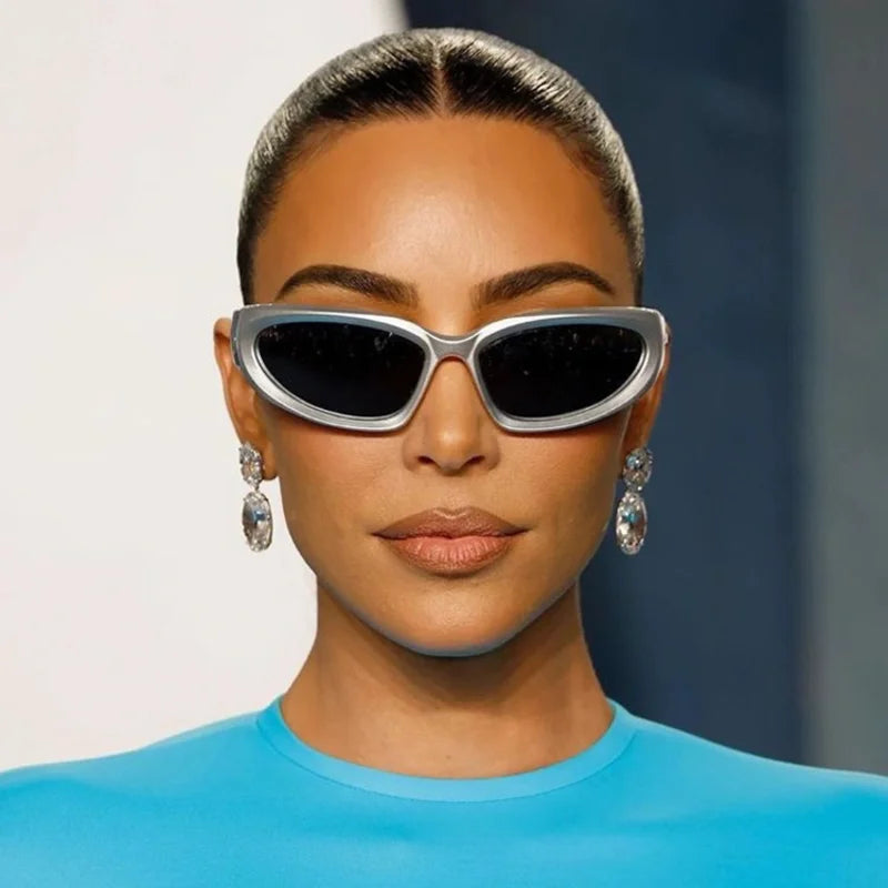 New Y2K Sports Punk Colorful Mirror Fashion Eyewear